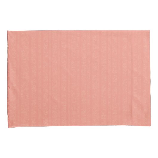 Abstract Zacht Koraal Peach Kussensloop (Voorkant-Rechts)