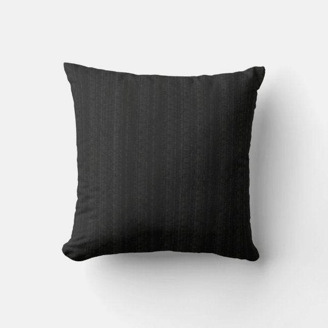 Abstract Zachte Hues Deep Charcoal Subtle Stripe Kussen (Voorkant)