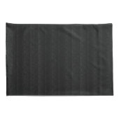 Abstract Zachte Hues Deep Charcoal Subtle Stripe Kussensloop (Achterkant-Rechts)