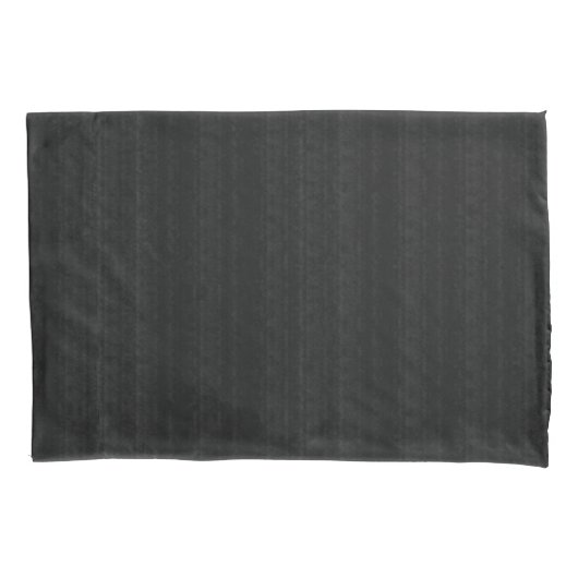 Abstract Zachte Hues Deep Charcoal Subtle Stripe Kussensloop (Voorkant-Links)