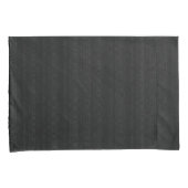 Abstract Zachte Hues Deep Charcoal Subtle Stripe Kussensloop (Voorkant-Rechts)