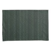 Abstract Zachte Hues Deep Green Subtle Stripe Kussensloop (Voorkant-Rechts)