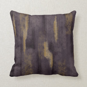 Abstract Zachte Hues Deep Plum & Gold Sierkussen