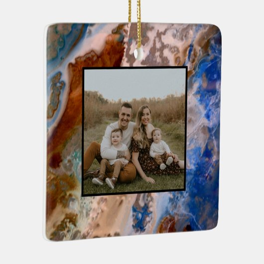 Abstract zandstrandpatroon waterschuimpatroon keramisch ornament (Rechts)