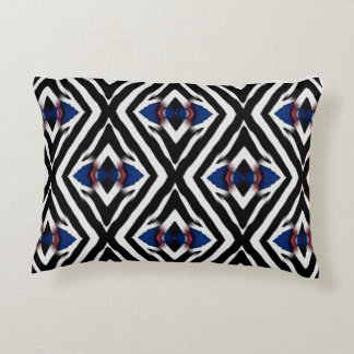 Abstract zebra diamantpatroon accent kussen