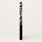 Abstract Zebra - Rood zwart - wit goud Case-Mate iPhone Case (Achterkant/links)