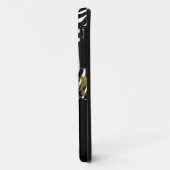 Abstract Zebra - Rood zwart - wit goud Case-Mate iPhone Case (Achterkant/links)