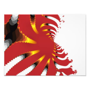 ABSTRACT ZEE ANEMONE FOTO AFDRUK