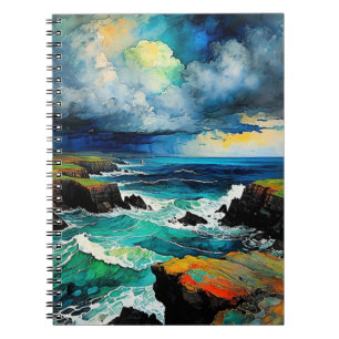 Abstract Zee en Storm Notitieboek Journal