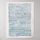 Abstract Zee  Poster Blauw Pond Ocean Pattern (Voorkant)