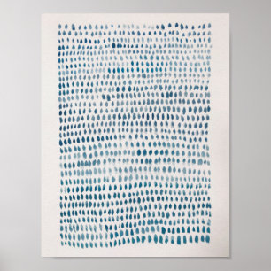 Abstract Zee Poster Blauw Pond Ocean Pattern