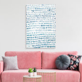 Abstract Zeeen glaspatroon schilderij Canvas Afdruk (Insitu (Woonkamer))