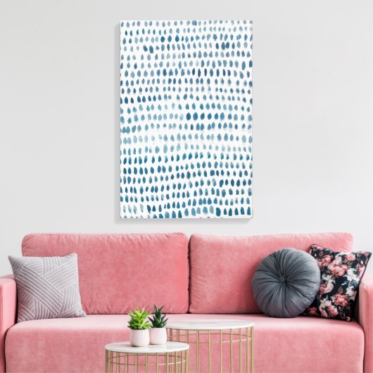 Abstract Zeeen glaspatroon schilderij Canvas Afdruk (Insitu (Woonkamer))