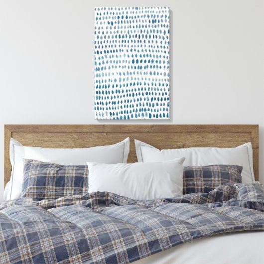 Abstract Zeeen glaspatroon schilderij Canvas Afdruk (Insitu (Slaapkamer))