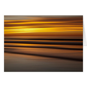 Abstract zeegezicht bij zonsondergang, CA