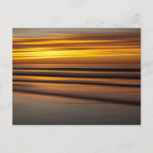 Abstract zeegezicht bij zonsondergang, CA Briefkaart