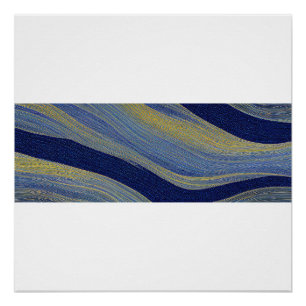 Abstract Zeegezicht Gebroken Golven 02 Perfect Poster