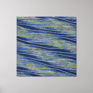 Abstract zeegezicht gebroken golven 08 canvas afdruk