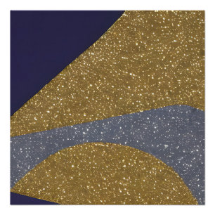 Abstract zeegezicht gebroken golven 10 perfect poster