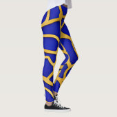 Abstract zeegezicht gebroken golven 11 leggings (Rechts)
