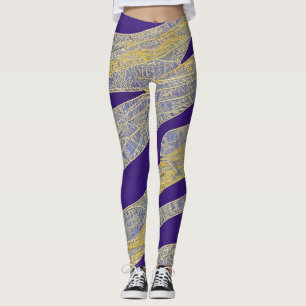 Abstract zeegezicht gebroken golven 13 leggings