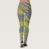 Abstract zeegezicht gebroken golven 16 leggings (Achterkant)