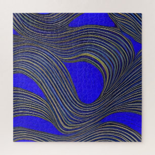 Abstract zeegezicht gebroken golven 18 legpuzzel