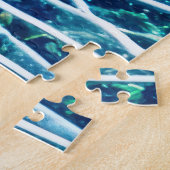 Abstract zeegezicht gebroken golven 19 legpuzzel (Zijkant)