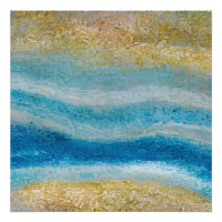 Abstract zeegezicht gebroken golven 22 zandige bod