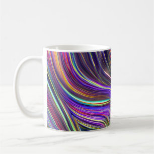 Abstract zeegezicht gebroken golven 24 koffiemok