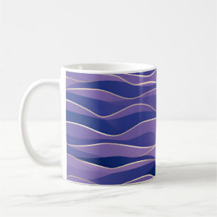 Abstract zeegezicht gebroken golven 26 koffiemok