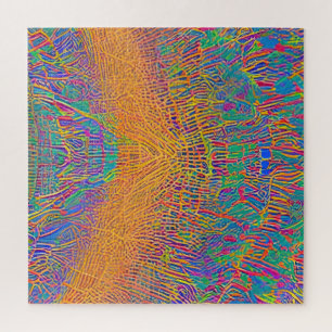 Abstract zeegezicht gebroken golven 27 legpuzzel