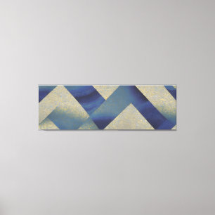 Abstract zeegezicht gebroken Zig Zag Waves 09 Canvas Afdruk