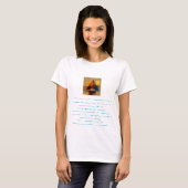 Abstract Zeilboot Kunst Wit T-Shirt Beschrijving: (Voorkant volledig)