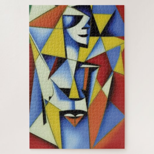 Abstract Zen Cubistisch Legpuzzel (Verticaal)