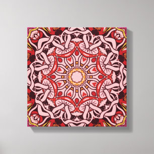 Abstract Zen Mushrooms Home Decor Wall Art Canvas Afdruk