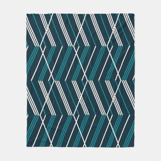 Abstract zigzag: elegant  geometrisch. fleece deken (Voorkant)