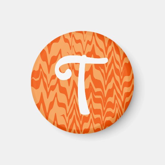 Abstract ZigZag Swirl Magneet (Voorkant)