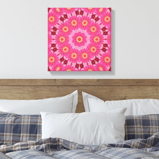 abstract zomercanvas canvas afdruk (Insitu (Slaapkamer))