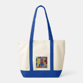 Abstract zomerdorp tote bag (Achterkant)
