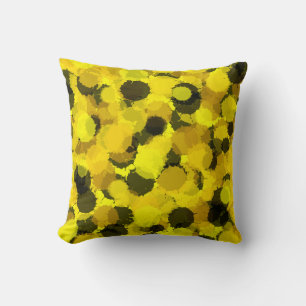 Abstract zonnebloem Geel Bedroomvat zomer Kussen