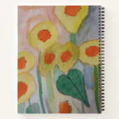 Abstract Zonnebloemen Notitieboek (Achterkant)