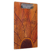 Abstract zonnebloempatroon klembord (Rechts)