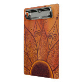 Abstract zonnebloempatroon mini klembord (Angled2)