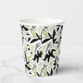 Abstract, zwart en groen, jeugd, modern, creatief papieren bekers (Rechts)