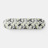 Abstract, zwart en groen, jeugd, modern, creatief skateboard (Horizontaal)