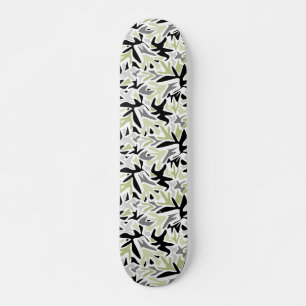 Abstract, zwart en groen, jeugd, modern, creatief skateboard