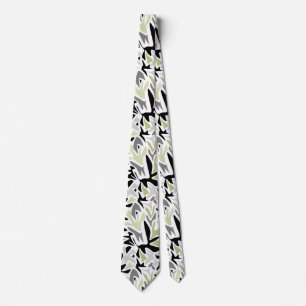 Abstract, zwart en groen, jeugd, modern, creatief stropdas