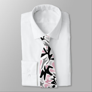 Abstract, zwart en roze, jeugd, moderne schroefdra stropdas
