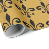 Abstract zwart goud cadeaupapier (Rol Hoek)